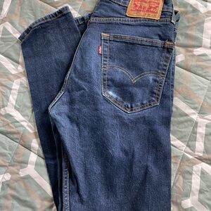 Levi's Men's Dark Blue Straight Jeans